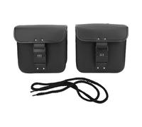 KIMISS Motorcycle Saddlebags 7.4L PU Leather Side Luggage