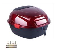 KIMISS Motorcycle Tail Box Trunk Luggage Top Lock Storage Rear Box Helmet Luggage Storage Top Case Large Capacity Universal for Electromobile (Wine Red Large Size)