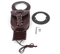 KIMISS Motorcycle Tank Bag for Benelli Leoncino 500 BJ500, Brown Faux Leather, Waterproof, Classic Style, Protects Fuel Tank, Decorates Motorcycle