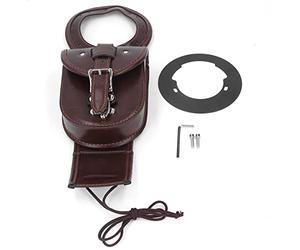 KIMISS Motorcycle Tank Bag for Benelli Leoncino 500 BJ500, Brown Faux Leather, Waterproof, Classic Style, Protects Fuel Tank, Decorates Motorcycle