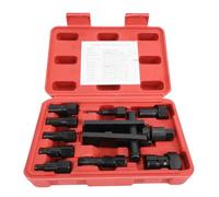 KIMISS Motorcycle Wheel Bearing Puller Removal Tool, Alloy Steel Blind Internal Bearing Extractor Set 8mm to 25mm, 7 Collets, Slide Hammer Style for Wheel Hub Repair