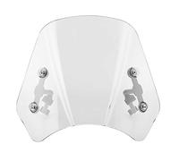 KIMISS Motorcycle Windshield Deflector for Leoncino 500 - Adjustable Airflow Windscreen for Enhanced Riding Comfort (Gray)