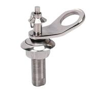 KIMISS Mudguard Cleat, Mounting Bracket Kit with Receiver and Flange Marine Grade 316 Stainless Steel for Securing Mudguard on Boats Yachts