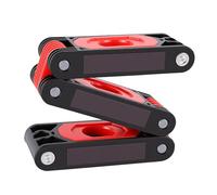 KIMISS Multi-Angle Level Measuring Tool - 3 Sections Foldable Woodworking and Plumbing Ruler with Magnets and Bubbles for Accurate Measurements