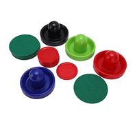 KIMISS Multicolor Hockey Accessory Set - Replacement Pushers & Pucks Kit for Table Hockey Games with Ergonomic Design & Felt Bottom