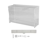 KIMISS No Mess Automatic Bird Feeder Rutin Chicken Feeder Automatic Clear Acrylic Bird Cage for Small Animal Feeding Supplies No Mess Pet Supplies (M)