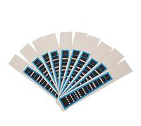 KIMISS Non-Adhesive Violin Finger Guide Sticker Black Blue Fingerboard Guide Beginners Musical Instrument Accessories Static Cling Fingerboard Stickers (BC03 1/8 blue edge)