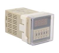 KIMISS O111ROM DH48S-2Z Digital Time Delay Relay with LCD Display, 8 Pins, Adjustable Timing From 0.01S to 9999H, 220VAC for Various Applications (220VAC)