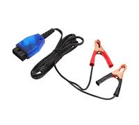 KIMISS OBD2 Car Memory Data Saver - Universal Vehicle Emergency Power Supply Cable Adapter with Red Black Clips for Battery Replacement & OBDII Connection