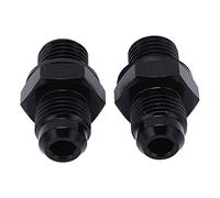 KIMISS Oil Cooler Adapter - 1Pair 6AN-1/4NPS Aluminium Alloy Fitting Powersports/Automotive Applications - Rustproof and (Short)