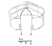 KIMISS Outboard Propeller Safety Guard Propeller Safety Cage Marine Guard 304 Stainless Steel Polished 5mm Solid Protective Net with Bolted Installation for 2 Stroke Out