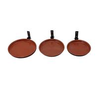 KIMISS Outdoor Tree Mounted Bird Bath Feeder Bowl, Weather Resistant with Heavy Duty Metal - Ideal for Decking Gardens, Balconies & Terraces (3 Pot and 3 Bracket)