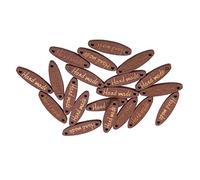 KIMISS Oval Wooden Buttons - 200Pcs 2-Hole Decorative Buttons Sewing, Scrapbooking & Crafting