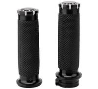 KIMISS Pair of Motorcycle Handlebar 25mm Motorcycle Grips End Hand Bar Grip
