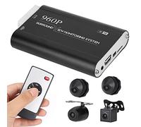 KIMISS Panorama Driving Recorder 4 Camera System 3D Screen Display 960P Resolution Wide Angle Lens Support 32GB Memory Card for Cars SUVs Custom