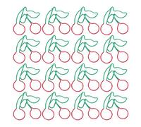KIMISS Paper Clips 20pcs Paper Clips, Clip Fruit Shaped 2-Color Bookmarks Planner Pin Office Supplies School Gifts