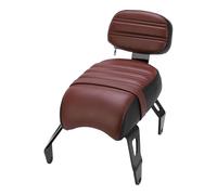 KIMISS Passenger Seat Backrest Kit for Indian Bobber 2018-2023 Motorcycle Rear Seat with Comfortable Support - Durable Leather Design (Brown)