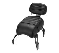 KIMISS Passenger Seat Backrest Kit for Indian Bobber 2018-2023 Motorcycle Rear Seat with Comfortable Support - Durable Leather Design (Black)