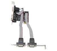KIMISS PCIE Expansion Card PCI Express X1 to 4 RS232 Serial Ports Adapter Card - Reliable Performance for Data Acquisition, POS Terminals & Industrial PCs