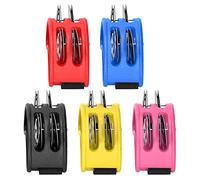 KIMISS Percussion Musical Instrument 5Pcs Foot Tambourine 2-Row Half Moon Shaped Metal Jingles - Foot Drum Accessory - Musical Instruments/Drums & Percussion/Hand /Tambores