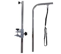 KIMISS Pet Grooming Arm with Adjustable Noose for Small Pets - Grooming Arm Multipurpose L Shaped Foldable Stainless Steel Bracket Dog Table for Beauty Table with Do (Retractable)