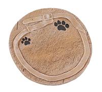KIMISS Pet Memorial Stone with Print - Engraving Pet Headstone Grave Marker for Dogs & Cats - Weatherproof Resin Decoration for Gardens & Yards (Sandy Yellow)