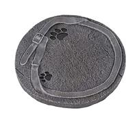 KIMISS Pet Memorial Stone with Print - Engraving Pet Headstone Grave Marker for Dogs & Cats - Weatherproof Resin Decoration for Gardens & Yards (Grey)