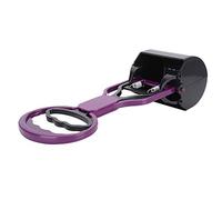 KIMISS Pet Waste Picker - Portable Pooper Scooper for Dogs & Cats - Heavy Duty, Easy to Use, Ideal for Grass and Dirt, Ergonomic Handle, Waste Bag Included (Purple)