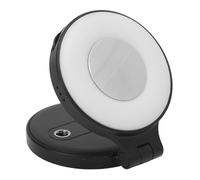 KIMISS Phone Selfie Light Magnetic Dimmable 2500 8500K Adjustable Portable Fill with Stand for Live Photography Video Recording (Black)
