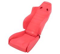 KIMISS Plastic Driving Seat Interior Simulation Accessory for Fit for Axial SCX10/ 1/10 RC Car - Realistic RC Driving Seat for Enhanced Model Detailing (Red)