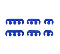 KIMISS Plug Wire Separator Plastic Plug Holder for 7 to 8mm Wires 2 3 4 Hole Clips for Engine Maintenance Keeps Spaced Organized for V6 V8 (Blue)