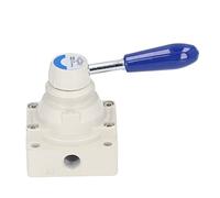 KIMISS Pneumatic Hand Control Valve - Lever Hand Valve Air Control 0~1.0mpa 0-145Psi 2 Position 4 Way Pneumatic Switch - High Performance (4HV210-08)