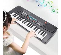 KIMISS Portable Electronic Piano with Phone - Multifunctional Keyboard Music Toy for Babies and | 16 Tones, Realistic Keys, Record Function (430A1 English version (37 keys))