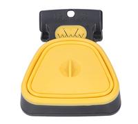 KIMISS Portable Handheld Dog Pooper Scooper - Expandable Pup Poop Scoop with Garbage Bag for Easy Waste Clean Up (Large Yellow)