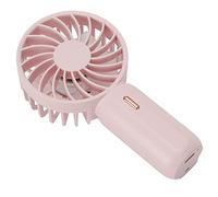 KIMISS Portable Handheld Fan USB Rechargeable with 3 Speed Settings - Mini Fan for Travel, Office & Study - Compact Design with Long Battery Life (Roseate)