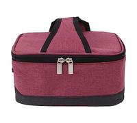 KIMISS Portable Heated Lunch Box for Work - USB Heating Insulation Bag with Constant Temperature - Electric Lunch Box for Outdoor (Maroon)