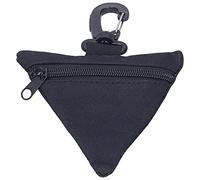 KIMISS Portable Ox Cloth Coin Purse - Outdoor Triangular Money Key Storage Waist Bag with Buckle for Keys, Coins, and Small Essentials (Black)