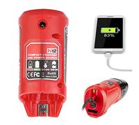 KIMISS Portable USB Battery Charger Compatible with M12 - Fast Charging 2.1A Adapter with Battery Level Display