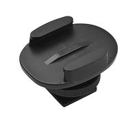 KIMISS Practical Cold Shoe Mount Adapter, Aluminum Alloy Lightweight Photography Accessory for Hero 10/9/8/7, with 1/4 Inch Screw Hole, Compatible with Tripod, Handle Grip (Black)