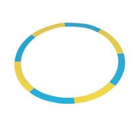 KIMISS Practice Target Rings - Ultra Thin Silicone Targets Circle for Enhanced Chipping and Putting Training Sessions (Yellow Blue Medium Circle 90cm)
