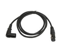 KIMISS Premium 3 Pin XLR Male to Female Cable - XLR Sound Cable Right Angle Male to Female Silver Plated 3 Pin Microphone Cord Speaker Amplifier 4.9ft - Musical Instruments/Live