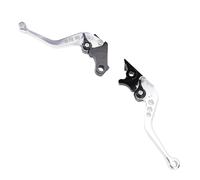 KIMISS Premium Adjustable Motorcycle Brake Clutch Lever Replacement for GB350S CB350 RS - Aluminum Alloy Anodized Short Brake Clutch Lever (Silver)