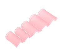 KIMISS Professional Flute Membrane Protector Set 5Pcs ABS Traditional Chinese Instrument Accessories Bamboo Flute (Pink)