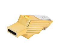 KIMISS Professional Referee Whistle for Football, Basketball, Volleyball - Durable ABS Design with Sound for and Training (Gold Silver)