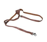 KIMISS Professional Single Leather Harness Shoulder Strap for DSLR Cameras DV - Leather Camera Shoulder Strap - Arrow Storage Case Gear for Photography Rewritten (Brown-right)