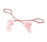 KIMISS Professional Stainless Steel Magnetic Eyelashes Clamp/Holder Applicator - Glue Free Tool for Effortless Application at Home or Salon (Rose Gold Handle Pink)