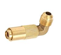 KIMISS Propane Refill Adapter 9/16 to 5/8 Compact Connection, 90-Degree Elbow Design for BLACK STONE, Corrosion-Resistant Gas Adapter for Efficient Use