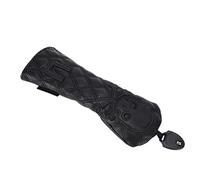 KIMISS PU Leather Wood Head Covers with Waterproof Skull Pattern - Putter Club Headcover Protector for Clubs (UT number)