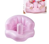 KIMISS PVC Inflatable Baby, Bath Toys Chair Pink Includes Infant Sofa Learn Stool Training for Max Weight Recommendation 30 0 Kilograms Portable Kids Dining