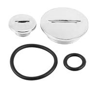 KIMISS Quad Engine Cap Engine Side Cover Stator Side Cover Caps Aluminum Silver for ATV Crank Starter Timing Inspection Plugs for ATV